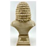 Bach Bust on Pedestal Ivory Sculpture