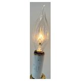 Gilt Brass-tone Candlestick Table Lamps Set of 3