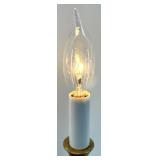 Gilt Brass-tone Candlestick Table Lamps Set of 3