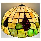 Tiffany Style Stained Glass Grape Cluster Pendant Shade