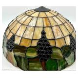 Tiffany Style Stained Glass Grape Cluster Pendant Shade