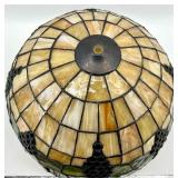 Tiffany Style Stained Glass Grape Cluster Pendant Shade