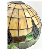 Tiffany Style Stained Glass Grape Cluster Pendant Shade