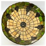 Tiffany Style Stained Glass Grape Cluster Pendant Shade