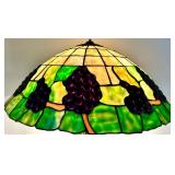 Grape Cluster Tiffany-Style Stained Glass Lamp Shade