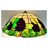 Grape Cluster Tiffany-Style Stained Glass Lamp Shade