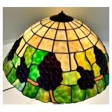 Grape Cluster Tiffany-Style Stained Glass Lamp Shade