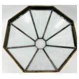 Pair Of Tiffany-Style Glass Pendant Lamp Shades