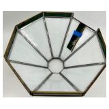 Pair Of Tiffany-Style Glass Pendant Lamp Shades