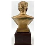 Three Composer Busts On Wood Pedestals: Tchaikovski, Handel & Verdi