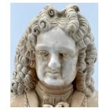 Three Composer Busts On Wood Pedestals: Tchaikovski, Handel & Verdi