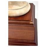 Three Composer Busts On Wood Pedestals: Tchaikovski, Handel & Verdi