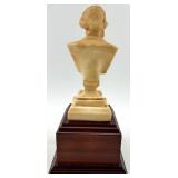 Three Composer Busts On Wood Pedestals: Tchaikovski, Handel & Verdi