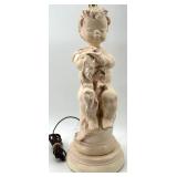Pair of Vintage Figural Cherub Table Lamps