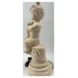 Pair of Vintage Figural Cherub Table Lamps