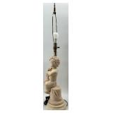 Pair of Vintage Figural Cherub Table Lamps