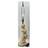 Pair of Vintage Figural Cherub Table Lamps