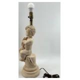 Pair of Vintage Figural Cherub Table Lamps