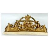 Turner Wall Accessory Pair of Ornate Gilt-Bronze Faux Marble Shelfs