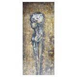 Religious Wall Plaque Set 2 Tall Gold Frames, Central Octagonal Frame & Last Supper Diorama