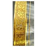 Tiffin Franciscan Minton - 10 Crystal Champagne Flutes with Gold Rim