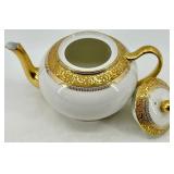 Limoges France - A Lanternier & Co. - Gold Floral Tea Set & Lids