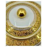 Limoges France - A Lanternier & Co. - Gold Floral Tea Set & Lids