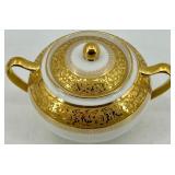 Limoges France - A Lanternier & Co. - Gold Floral Tea Set & Lids