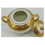Limoges France - A Lanternier & Co. - Gold Floral Tea Set & Lids