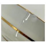 Limoges France - A Lanternier & Co. Gold Floral Border Tea cups, Coffee cups, Saucers with Creamer