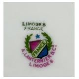 Limoges France Gold Gilt Dinner Plates by A. Lanternier & Co