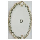 Haviland - Holly Berry -  Limoges Oval Floral Serving Platter & Lidded Tureen Set