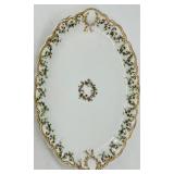 Haviland - Holly Berry -  Limoges Oval Floral Serving Platter & Lidded Tureen Set