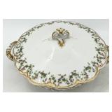 Haviland - Holly Berry -  Limoges Oval Floral Serving Platter & Lidded Tureen Set