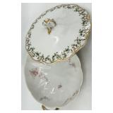 Haviland - Holly Berry -  Limoges Oval Floral Serving Platter & Lidded Tureen Set