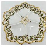 Haviland - Holly Berry -  Limoges Oval Floral Serving Platter & Lidded Tureen Set