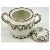 Haviland - Holly Berry -  Limoges Oval Floral Serving Platter & Lidded Tureen Set