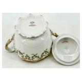 Haviland - Holly Berry -  Limoges Oval Floral Serving Platter & Lidded Tureen Set