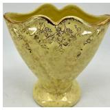 Vintage Thames Hand Painted Box & Angel Figurine, Lace Fan & Gold Vase