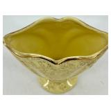 Vintage Thames Hand Painted Box & Angel Figurine, Lace Fan & Gold Vase