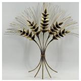 Gold-Tone Wheat Sheaf Wall Sculpture