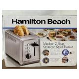 Hamilton Beach Modern 2 Slice Stainless Steel Toaster