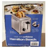 Hamilton Beach Modern 2 Slice Stainless Steel Toaster