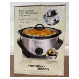 Hamilton Beach 4 Quart Slow Cooker with Stoneware and Glass Lid