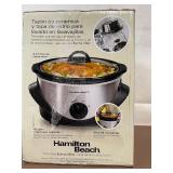 Hamilton Beach 4 Quart Slow Cooker with Stoneware and Glass Lid