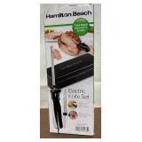 Hamilton Beach Electric Knife Set with Carving Fork and Storage Case