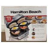 Hamilton Beach Dual Breakfast Sandwich Maker Model 25490