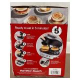 Hamilton Beach Dual Breakfast Sandwich Maker Model 25490