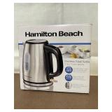 Hamilton Beach Stainless Steel Electric Kettle 1.2L 1500W Auto Shutoff