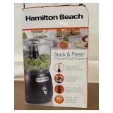 Hamilton Beach Stack & Press 2 Speed Food Chopper, 3 Cup, 350W